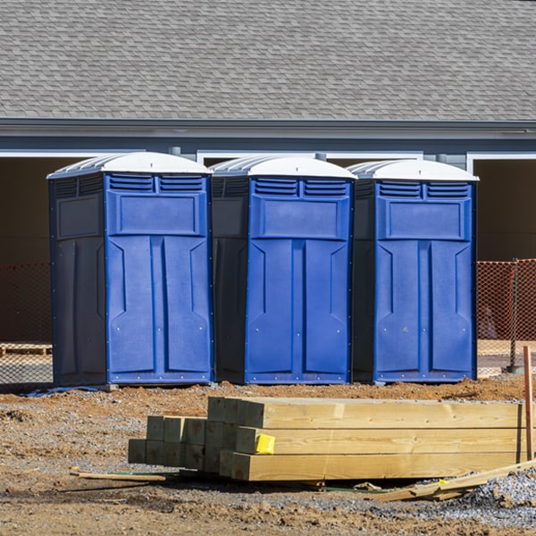 how often are the portable toilets cleaned and serviced during a rental period in Hawley MN